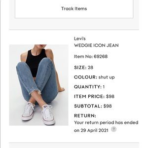 Levi’s wedgie icon jeans